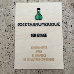 Plaque signalétique personnalisée pour immeuble entreprise Le Havre