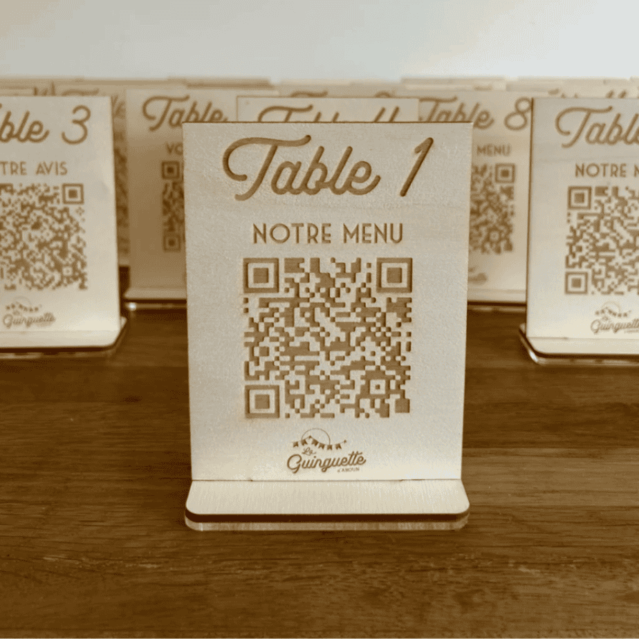 Menu de table QR Code restaurant Le Havre