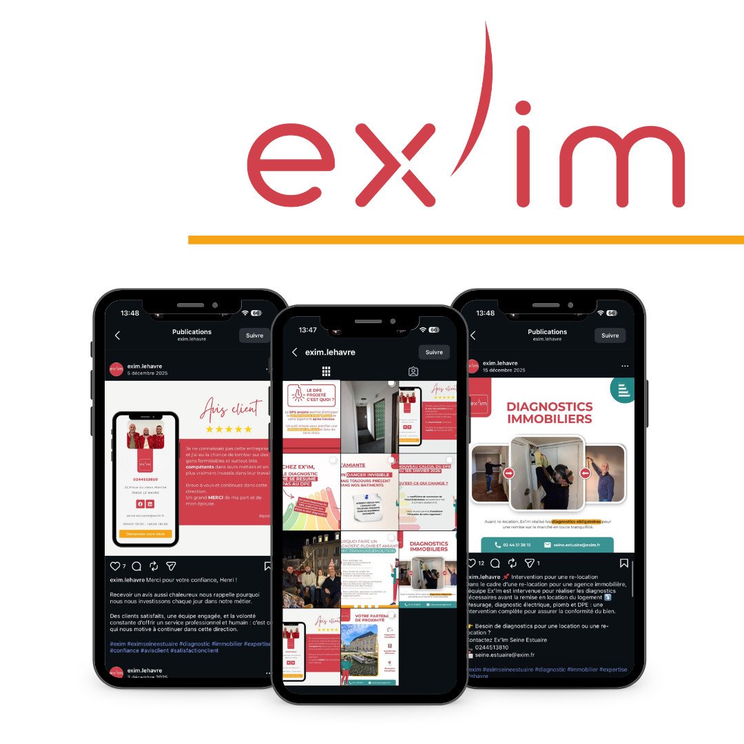 Communication digitale pour une entreprise de diagnostic immobilier Le Havre